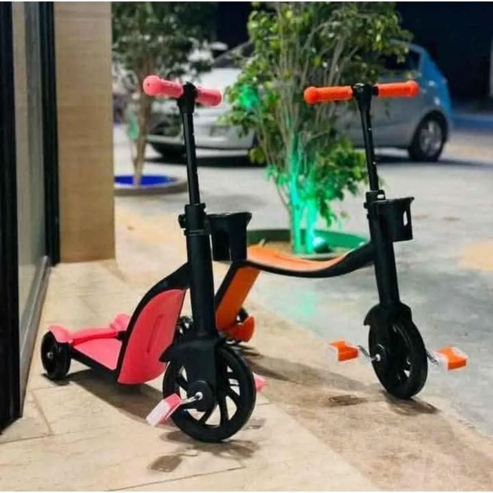 سكوتر أطفال 3 في 1 يتحول لعجلة ببدال ودفع